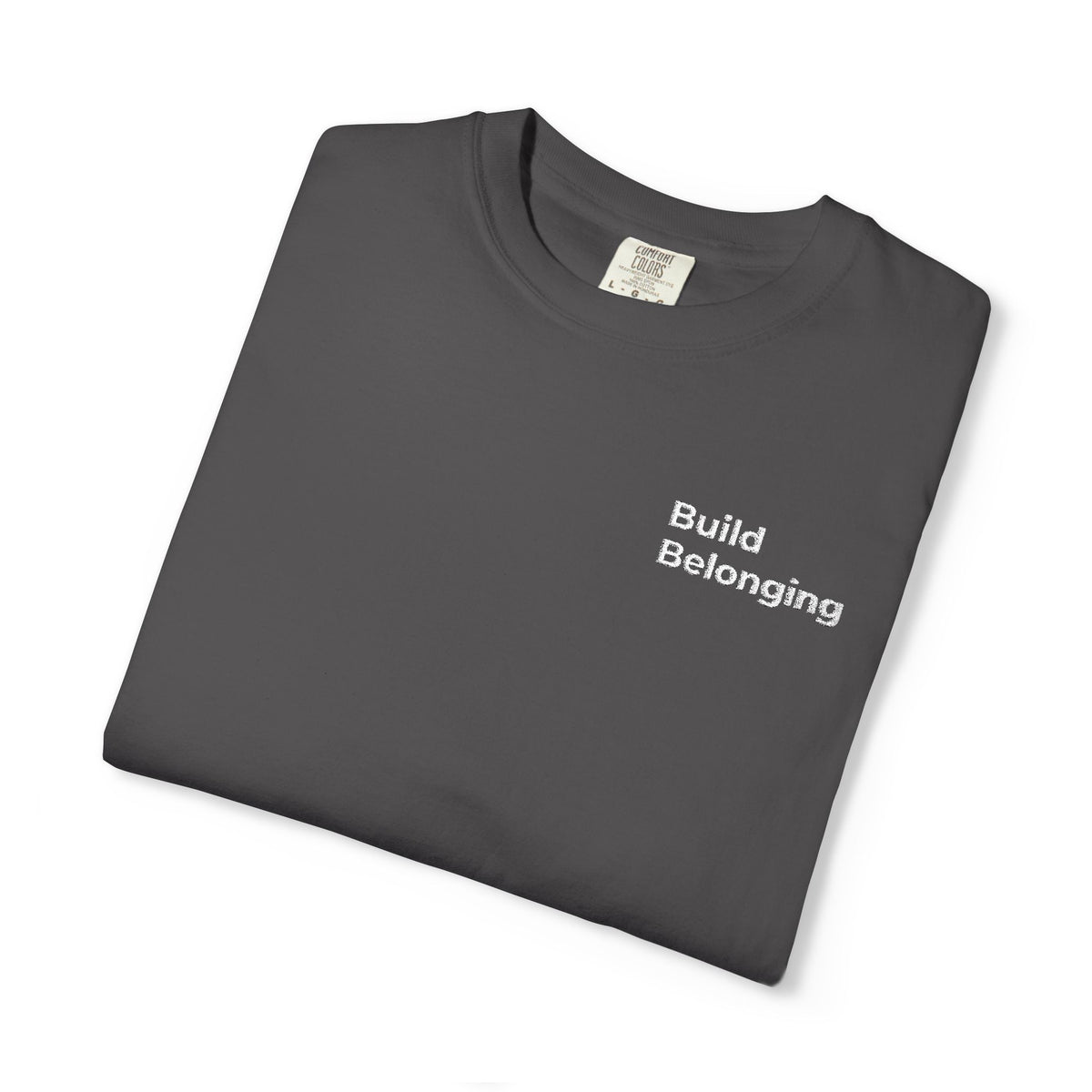 Build Belonging.™ Embroidered Teacher T-Shirt