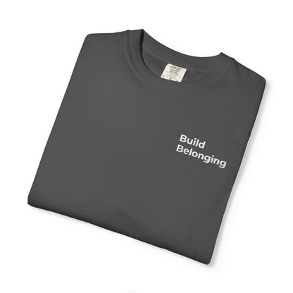Build Belonging.™ Embroidered Teacher T-Shirt