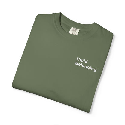 Build Belonging.™ Embroidered Teacher T-Shirt