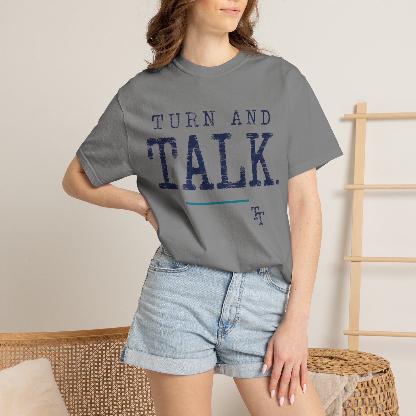Turn and Talk Teacher Shirt | Classroom Discussion Tee | Teacher Type