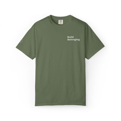 Build Belonging.™ Embroidered Teacher T-Shirt