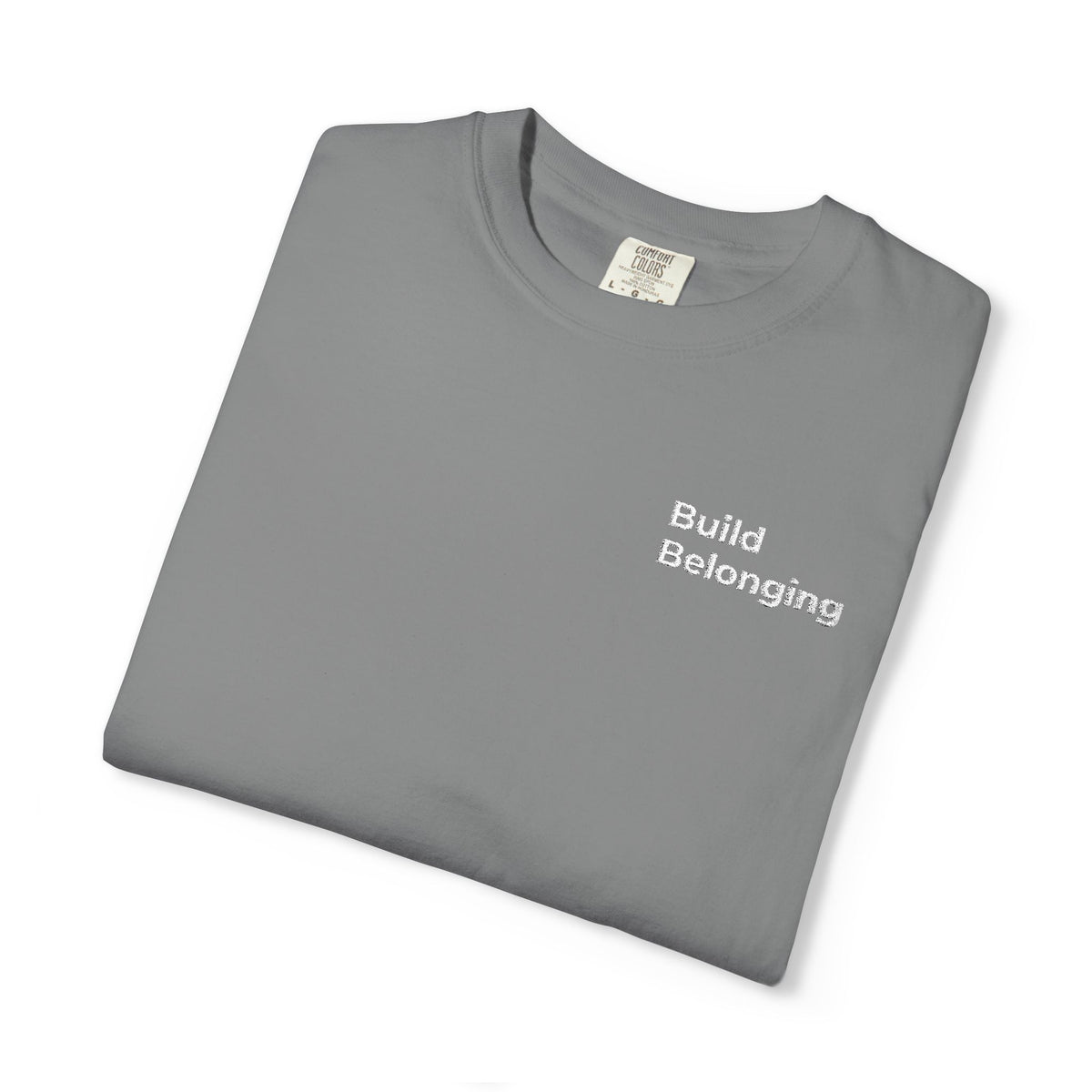 Build Belonging.™ Embroidered Teacher T-Shirt