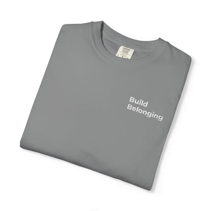 Build Belonging.™ Embroidered Teacher T-Shirt