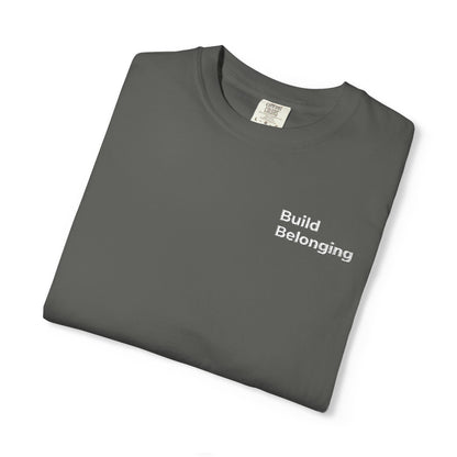Build Belonging.™ Embroidered Teacher T-Shirt