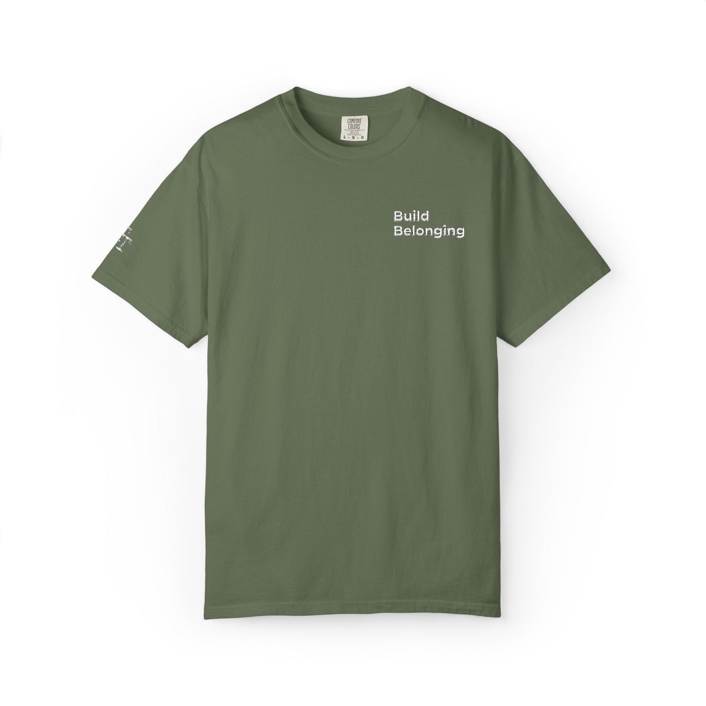 Build Belonging.™ Embroidered Teacher T-Shirt