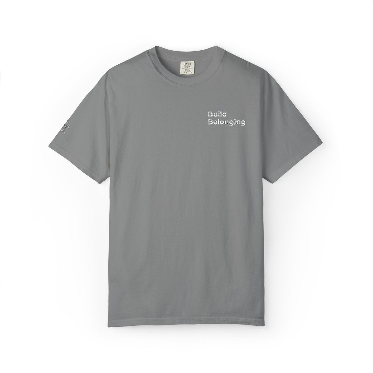 Build Belonging.™ Embroidered Teacher T-Shirt