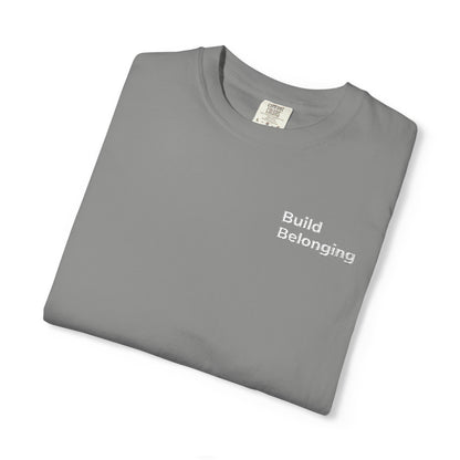 Build Belonging.™ Embroidered Teacher T-Shirt